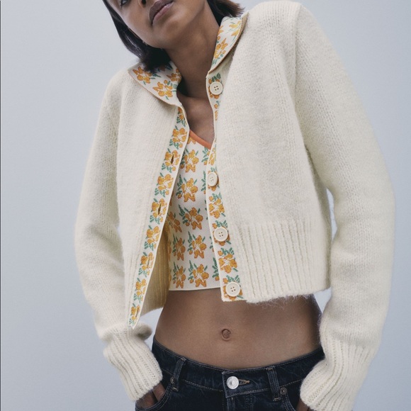 Zara | Sweaters | Zara Contrasting Knit 